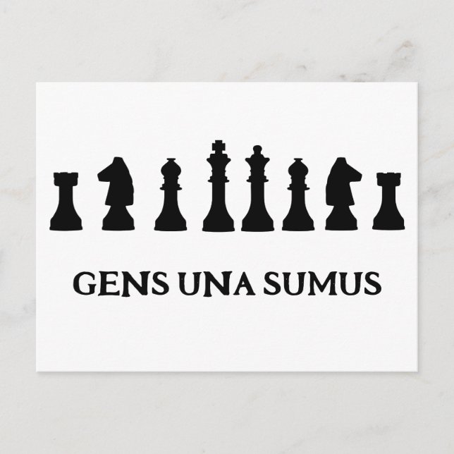 POSTAL GENS UNA SUMUS (Anverso)