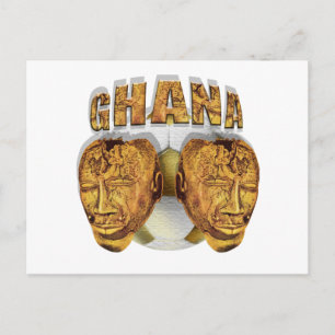 Postal Gente de fútbol antiguo de Ghana Regalos de Kofi K