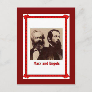Postal Gente famosa, Marx y Engels