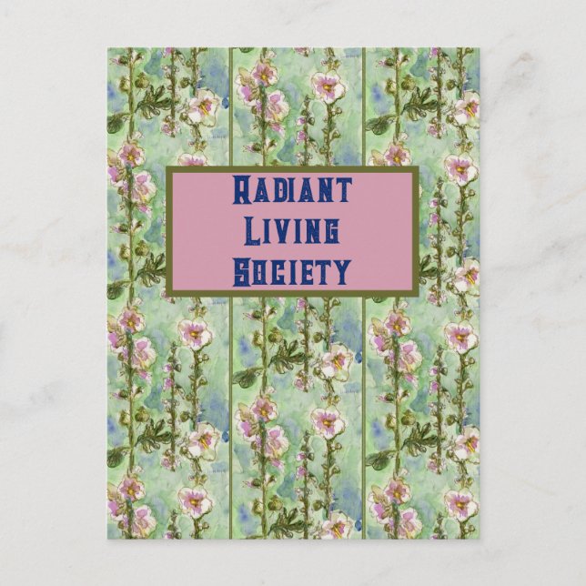 Postal Gentilmente Mallow Radiant Living (Anverso)