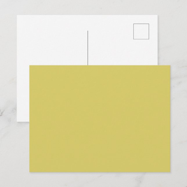 Postal Gentle Warm Yellow Postcard (Anverso / Reverso)