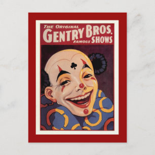 Postal Gentry Bros. Circo vintage