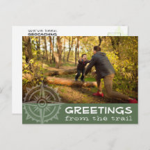 Geocaching Greetings From the Trail Personalizado