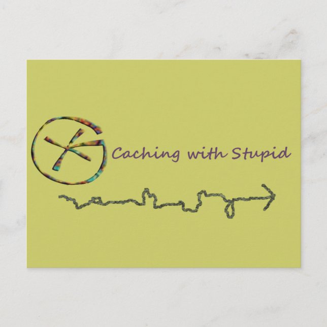 Postal Geocalización Con Estúpido (Anverso)