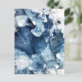 Postal Geode de Agate Azul de moda