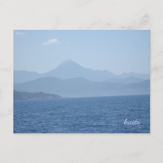 Postal Geografía de Haití (Anverso)