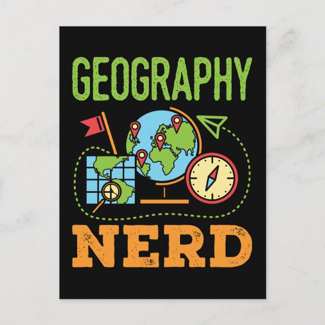 Postal Geografía Nerd (Anverso)