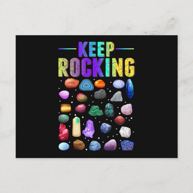 Postal Geología geológica de la recolección de roca miner (Anverso)