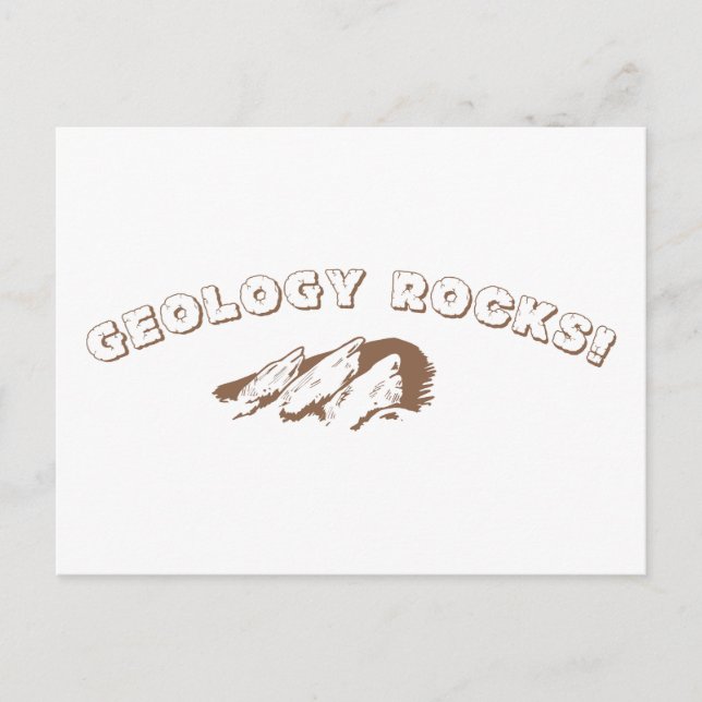 Postal ¡Geología Rocks! (Anverso)