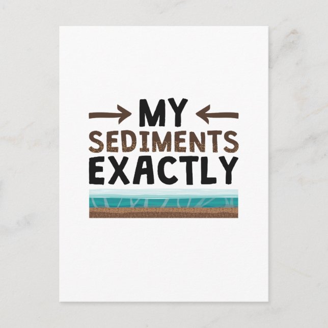 Postal Geología y mis sedimentos exactamente (Anverso)