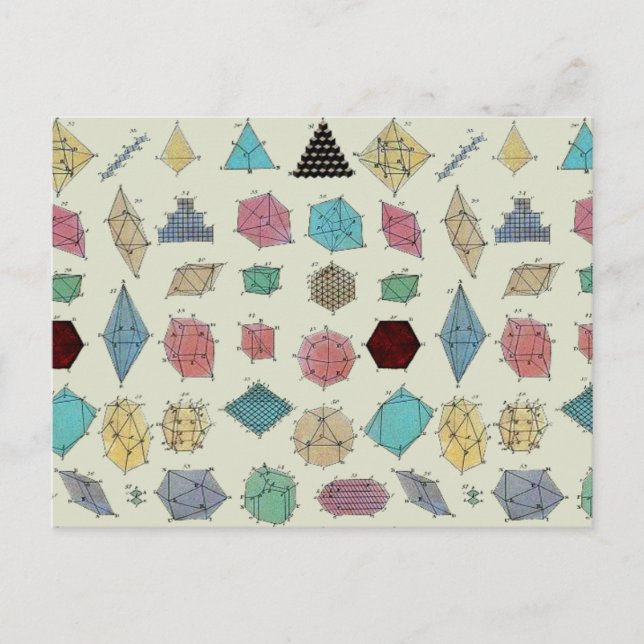 Postal Geometría Cristalina (Anverso)