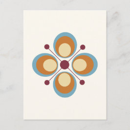 Postal Geometría de colores retro