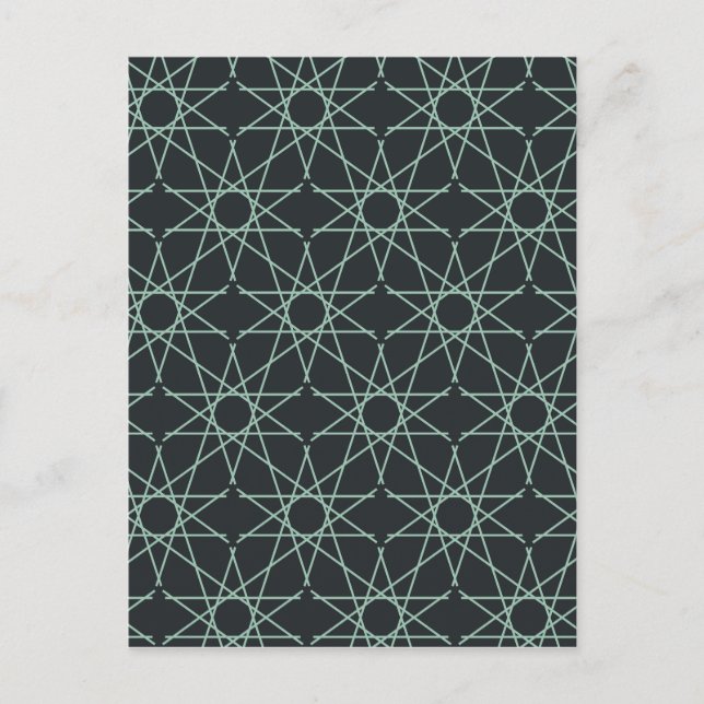 Postal Geometría de menta de basalto (Anverso)