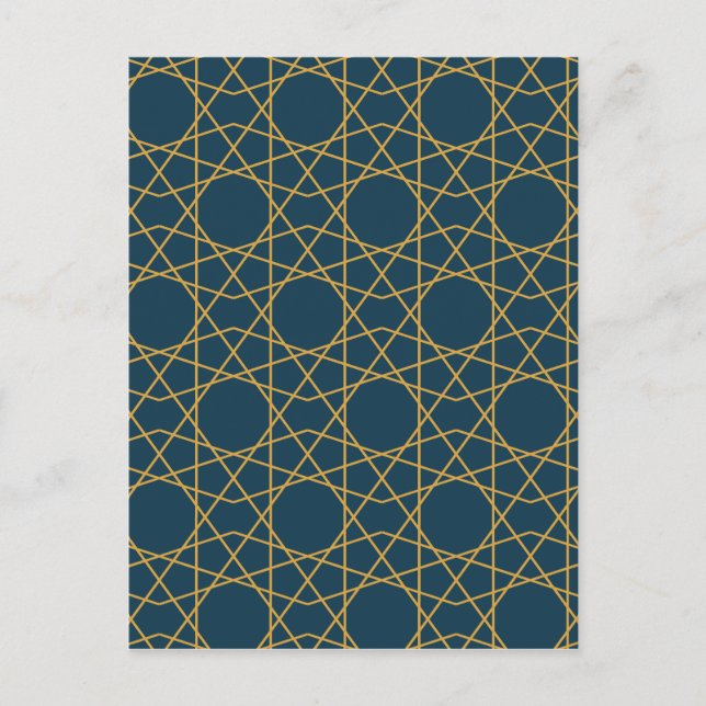 Postal Geometría de oro de Samarcanda (Anverso)