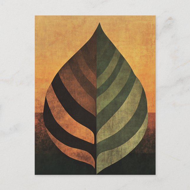 Postal Geometría orgánica #120 (Anverso)
