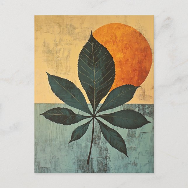 Postal Geometría orgánica #124 (Anverso)