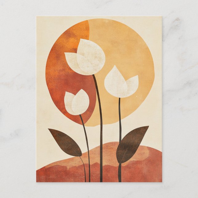 Postal Geometría orgánica #128 (Anverso)