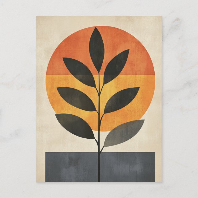 Postal Geometría orgánica #129 (Anverso)