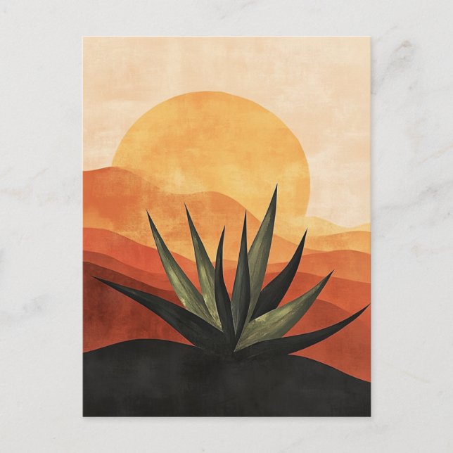 Postal Geometría orgánica #132 (Anverso)