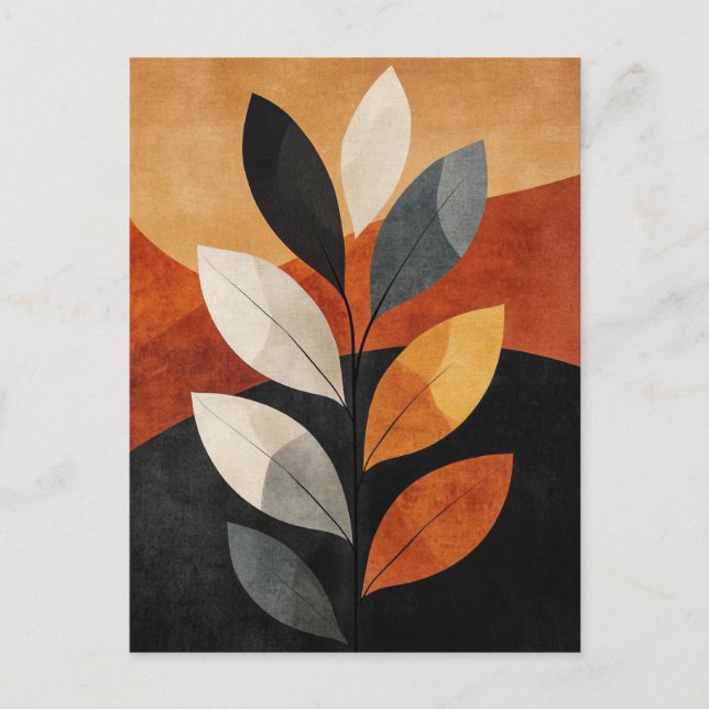 Postal Geometría orgánica #133 (Anverso)