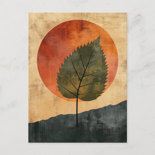 Postal Geometría orgánica #134 (Anverso)