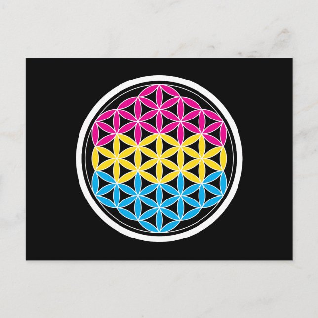 Postal geometría sagrada (Anverso)