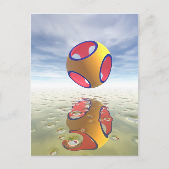 Postal Geometría sólida constructiva (Anverso)