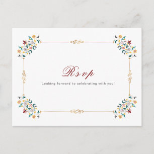 Postal Geometría Vintage Intricar Boda De Motif Clásico