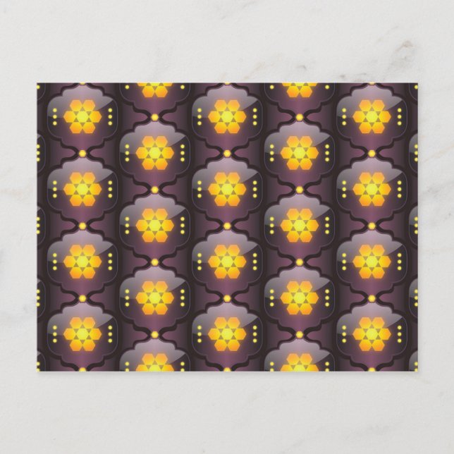 postal geométrica de estilo marroquí (Anverso)