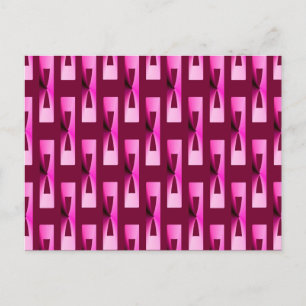 Postal Geométrico metálico Art Deco - Orquídea y Púrpura