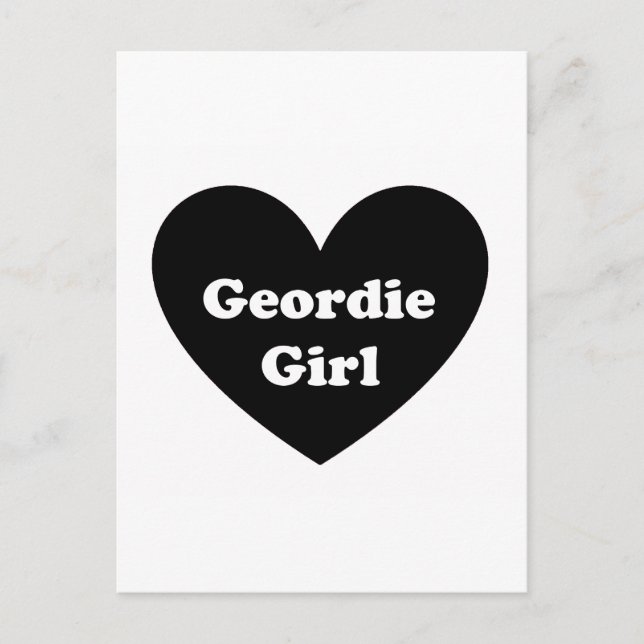 Postal Geordie Chica (Anverso)