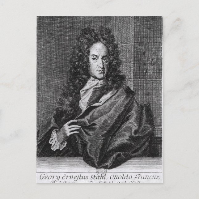 Postal Georg Ernest Stahl (Anverso)