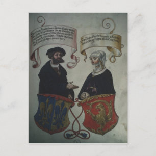 Postal Georg Fugger su esposa Regina Imhoff, 'Geheim