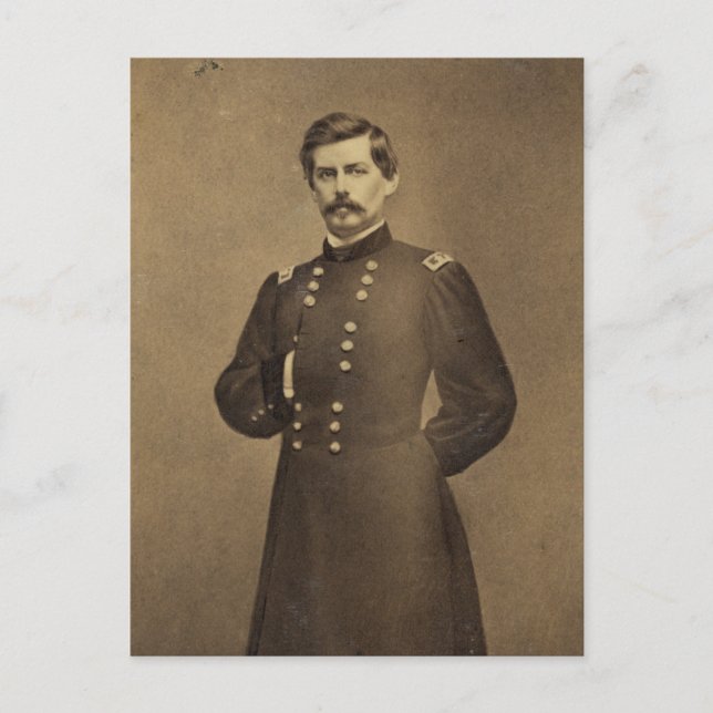 Postal George B McClellan, General de la Guerra Civil de  (Anverso)