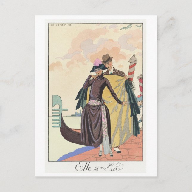 Postal George Barbier Postcard (Anverso)