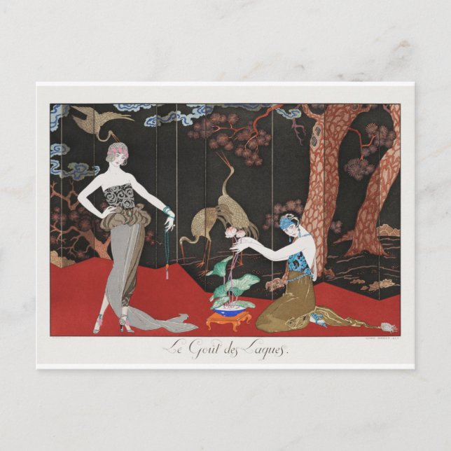 Postal George Barbier Postcard (Anverso)