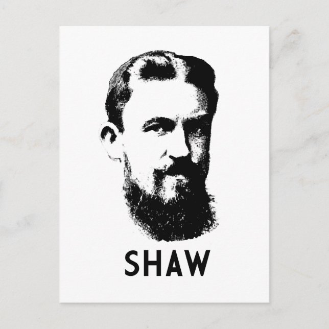 Postal George Bernard Shaw (Anverso)