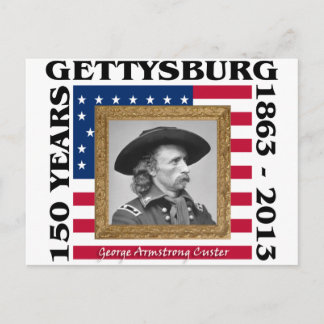 Postal George Custer - 150° Aniversario de Gettysburg