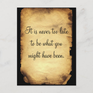 Postal George Eliot's quote on life