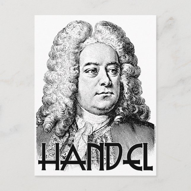 Postal George Frideric Handel (Anverso)