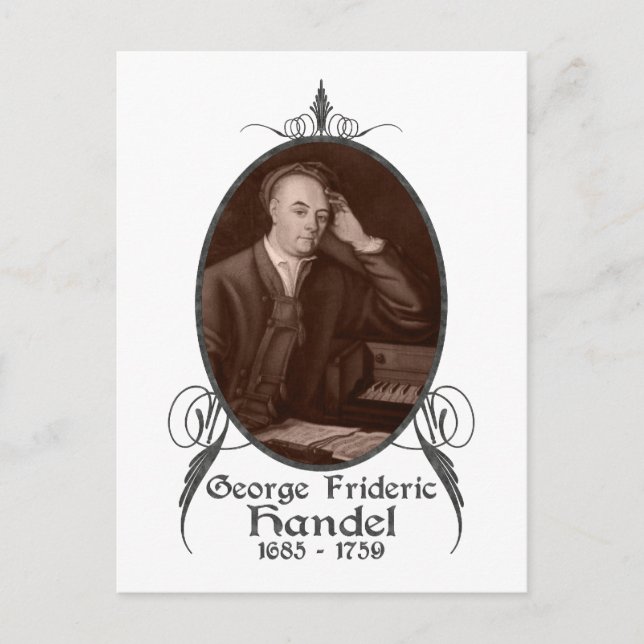 Postal George Frideric Handel (Anverso)