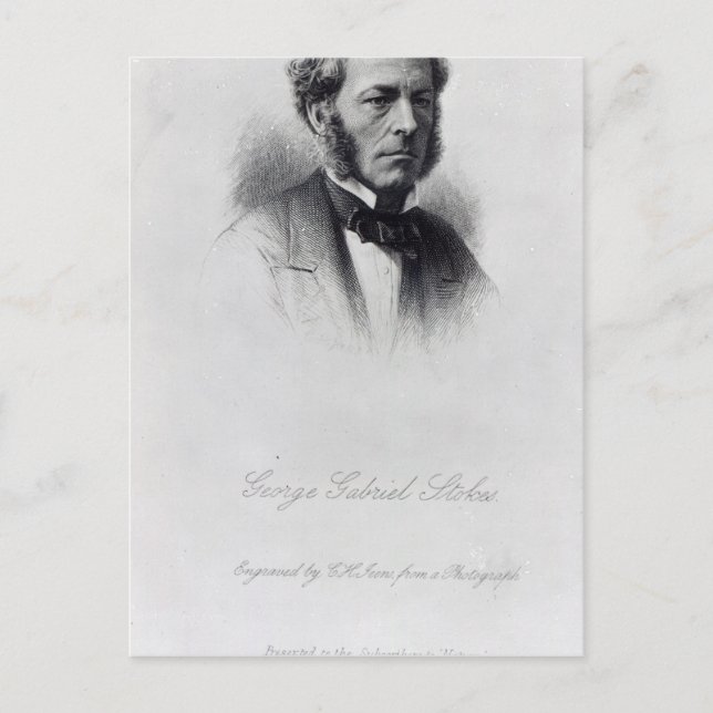 Postal George Gabriel Stokes (Anverso)