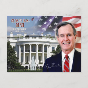 Postal George H. W. Bush - 41° Presidente de los Estados