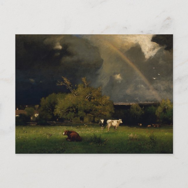 Postal George Inness - El arcoiris (Anverso)