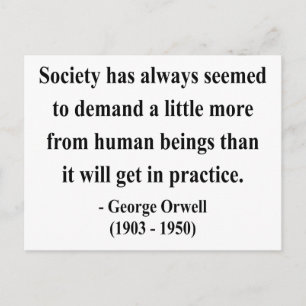 Postal George Orwell Cita 8a