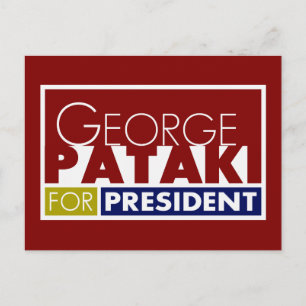 Postal George Pataki presidente V1