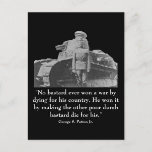 Postal George Patton y Cita