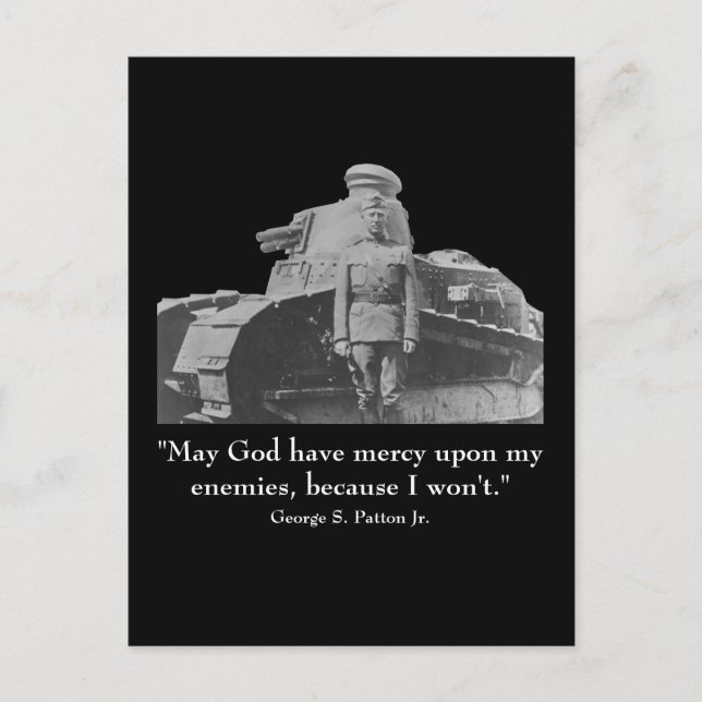 Postal George Patton y Cita (Anverso)