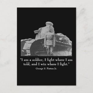 Postal George Patton y Cita