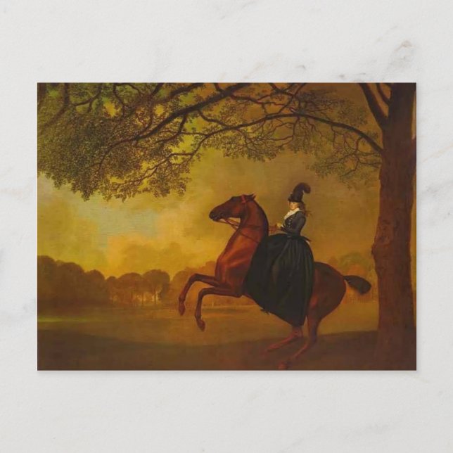 Postal George Stubbs - Laetitia, Lady Lade (Anverso)